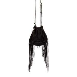 Isabel Marant Black Fringe Bucket Bag